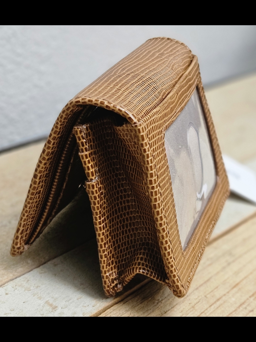 Brahmin Mini Key Wallet Tobacco Lizard Genuine Leather - Picture 4 of 8